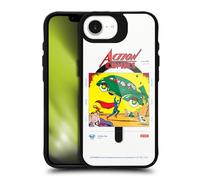 Head Case Designs sous Licence Officielle Superman DC Comics Vintage Logos et Comics Black Shockproof Bumper Case [Military Grade] Compatible with Apple iPhone 16e and Compatible with MagSafe