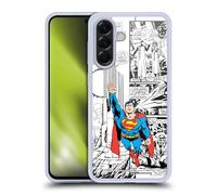Head Case Designs sous Licence Officielle Superman DC Comics Vol Art de la Bande dessinée Coque en Gel [Protection de Qualité Militaire] Compatible avec Samsung Galaxy A56 5G