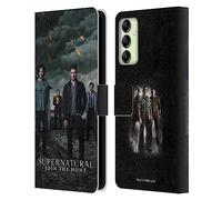 Head Case Designs sous Licence Officielle Supernatural Groupe De La Saison 12 Art Clé Étui Portefeuille en Cuir Compatible avec Samsung Galaxy A14 5G