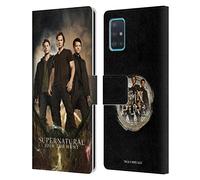 Head Case Designs sous Licence Officielle Supernatural Sam, Dean & Castiel 2 Art Clé Étui Portefeuille en Cuir Compatible avec Samsung Galaxy A51 (2019)