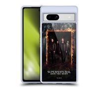 Head Case Designs sous Licence Officielle Supernatural Sam, Dean, Castiel & Crowley Art Clé Coque en Gel [Protection de Qualité Militaire] Compatible avec Google Pixel 7a