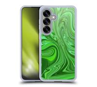 Head Case Designs sous Licence Officielle Suzan Lind Vert émeraude Marbre Coque en Gel [Protection de Qualité Militaire] Compatible avec Samsung Galaxy S25 Et Compatible avec MagSafe