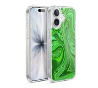 Head Case Designs sous Licence Officielle Suzan Lind Vert émeraude Marbre Coque en Gel [Protection de Qualité Militaire] Compatible avec Apple iPhone 17 Et Compatible avec MagSafe