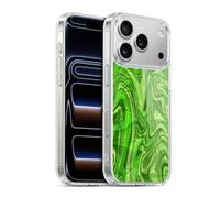 Head Case Designs sous Licence Officielle Suzan Lind Vert Marbre Coque en Gel [Protection de Qualité Militaire] Compatible avec Apple iPhone 17 Pro Et Compatible avec MagSafe