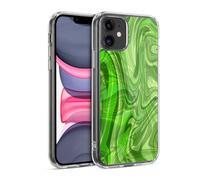Head Case Designs sous Licence Officielle Suzan Lind Vert Marbre Coque en Gel [Protection de Qualité Militaire] Compatible avec Apple iPhone 11 Et Compatible avec MagSafe