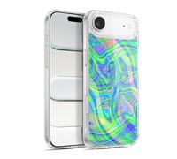 Head Case Designs sous Licence Officielle Suzan Lind Violet Vert Marbre Coque en Gel [Protection de Qualité Militaire] Compatible avec Apple iPhone 17 Air Et Compatible avec MagSafe