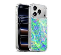 Head Case Designs sous Licence Officielle Suzan Lind Violet Vert Marbre Coque en Gel [Protection de Qualité Militaire] Compatible avec Apple iPhone 17 Pro Et Compatible avec MagSafe