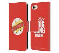 Head Case Designs sous Licence Officielle The Big Bang Theory Pop Art Bazinga Étui Portefeuille en Cuir Compatible avec Apple iPhone 7/8 / SE 2020 & 2022