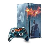 Head Case Designs Sous Licence Officielle The Dark Knight Affiche Batman Art Clé Enveloppement De Console De Jeu Et Skins Pour Manette De Jeu Ensemble compatible avec Xbox Series X