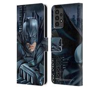 Head Case Designs sous Licence Officielle The Dark Knight Batman Art du Personnage Étui Portefeuille en Cuir Compatible avec Samsung Galaxy A13 (2022)