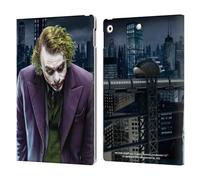 Head Case Designs sous Licence Officielle The Dark Knight Joker Art du Personnage Étui Portefeuille en Cuir Compatible avec Apple iPad 10.2 2019/2020/2021