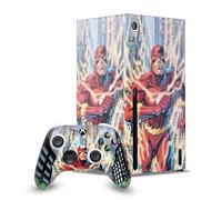 Head Case Designs Sous Licence Officielle The Flash DC Comics Point D'éclair Art De Bande Dessinée Enveloppement De Console De Jeu Et Skins Pour Manette De Jeu Ensemble compatible avec Xbox Series X