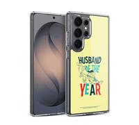 Head Case Designs sous Licence Officielle The Flintstones Mari De L'année Graphiques Coque en Gel [Protection de Qualité Militaire] Compatible avec Samsung Galaxy S26 Ultra