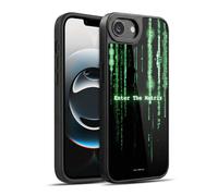Head Case Designs sous Licence Officielle The Matrix Entrez dans La Matrice Art oque en Gel renforcée [Protection de Qualité Militaire] Compatible avec Apple iPhone 16e / iPhone 17e