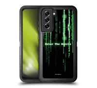 Head Case Designs sous Licence Officielle The Matrix Entrez dans La Matrice Art Clé Étui Antichoc Ultra-Blindé Compatible avec Samsung Galaxy S21 FE 5G