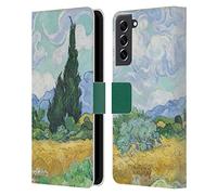 Head Case Designs sous Licence Officielle The National Gallery A Wheatfield with Cypresses Art Étui Portefeuille en Cuir Compatible avec Samsung Galaxy S21 FE 5G