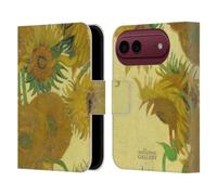 Head Case Designs sous Licence Officielle The National Gallery Sunflowers Art Étui Portefeuille en Cuir Compatible avec Apple iPhone Duo