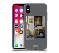 Head Case Designs sous Licence Officielle The National Gallery Vermeer Young Woman Standing at Virginal Gens Coque en Gel [Protection de Qualité Militaire] Compatible avec Apple iPhone X/iPhone XS