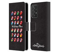 Head Case Designs sous Licence Officielle The Rolling Stones Affiche De Drapeau Collection Lèche Étui Portefeuille en Cuir Compatible avec Galaxy A52 / A52s / 5G (2021)