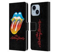 Head Case Designs sous Licence Officielle The Rolling Stones Arc-en-Ciel Langue Graphiques Étui Portefeuille en Cuir Compatible avec Apple iPhone 14 Plus