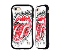 Head Case Designs sous Licence Officielle The Rolling Stones Langue Look Affligé Collection Lèche Coque Hybride Compatible avec Apple iPhone 7/8 / SE 2020 & 2022