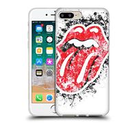 Head Case Designs sous Licence Officielle The Rolling Stones Langue Look Affligé Collection Lèche Coque en Gel [Protection de Qualité Militaire] Compatible avec Apple iPhone 7 Plus/iPhone 8 Plus