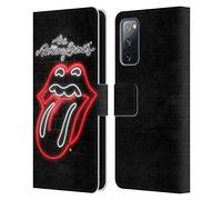 Head Case Designs sous Licence Officielle The Rolling Stones Néon Collection Lèche Étui Portefeuille en Cuir Compatible avec Samsung Galaxy S20 FE / 5G