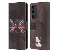 Head Case Designs sous Licence Officielle The Who Union Jack Look Affligé Art De Bande Étui Portefeuille en Cuir Compatible avec Samsung Galaxy S23+ 5G