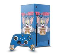 Head Case Designs Sous Licence Officielle Tom and Jerry Art Du Personnage Graphismes Enveloppement De Console De Jeu Et Skins Pour Manette De Jeu Ensemble compatible avec Xbox Series X