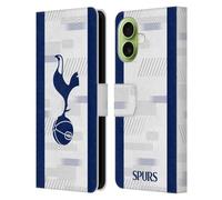 Head Case Designs sous Licence Officielle Tottenham Hotspur F.C. Blanc Badge 2023/24 Étui Portefeuille en Cuir Compatible avec Apple iPhone 17