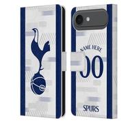 Head Case Designs sous Licence Officielle Tottenham Hotspur F.C. Coutume Personnalisé Blanc Badge 2023/24 Étui Portefeuille en Cuir Compatible avec Apple iPhone 17 Air