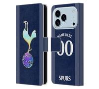 Head Case Designs sous Licence Officielle Tottenham Hotspur F.C. Coutume Personnalisé Bleu Foncé Et Pourpre Badge 2023/24 Étui Portefeuille en Cuir Compatible avec Apple iPhone 17 Pro