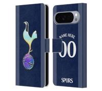 Head Case Designs sous Licence Officielle Tottenham Hotspur F.C. Coutume Personnalisé Bleu Foncé Et Pourpre Badge 2023/24 Étui Portefeuille en Cuir Compatible avec Google Pixel 10 Pro XL