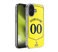 Head Case Designs sous Licence Officielle Tottenham Hotspur F.C. Coutume Personnalisé Troisième Kit De Badges 2025/26 Coque en Gel [Protection de Qualité Militaire] Compatible avec Apple iPhone 17