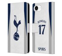 Head Case Designs sous Licence Officielle Tottenham Hotspur F.C. Cristian Romero 2025/26 Joueurs Home Kit Étui Portefeuille en Cuir Compatible avec Apple iPhone 16e / iPhone 17e