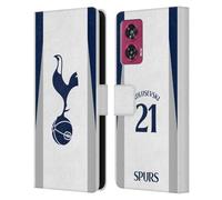 Head Case Designs sous Licence Officielle Tottenham Hotspur F.C. Dejan Kulusevski 2025/26 Joueurs Home Kit Étui Portefeuille en Cuir Compatible avec Motorola Edge 50 Fusion