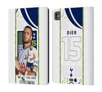 Head Case Designs sous Licence Officielle Tottenham Hotspur F.C. Eric Dier 2022/23 Première Équipe Étui Portefeuille en Cuir Compatible avec Apple iPad Pro 11 M4 2024