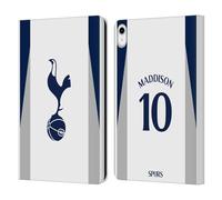 Head Case Designs sous Licence Officielle Tottenham Hotspur F.C. James Maddison 2025/26 Joueurs Home Kit Étui Portefeuille en Cuir Compatible avec Apple iPad 10.9 2022/2025