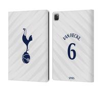 Head Case Designs Sous Licence Officielle Tottenham Hotspur F.C. Jan Paul Van Hecke 2026/27 Kit Domicile Joueurs 1er Groupe Étui Portefeuille en Cuir Compatible avec Apple iPad Pro 12.9 2020/2021/2022