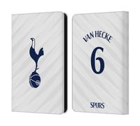 Head Case Designs sous Licence Officielle Tottenham Hotspur F.C. Jan Paul Van Hecke 2026/27 Kit Domicile Joueurs 1er Groupe Étui Portefeuille en Cuir Compatible avec Amazon Kindle 11th Gen (2024)