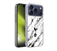 Head Case Designs sous Licence Officielle Tottenham Hotspur F.C. Marbre Noir et Blanc Badge Coque en Gel [Protection de Qualité Militaire] Compatible avec Apple iPhone 17 Pro