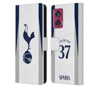 Head Case Designs sous Licence Officielle Tottenham Hotspur F.C. Micky Van de Ven 2025/26 Joueurs Home Kit Étui Portefeuille en Cuir Compatible avec Motorola Edge 50 Fusion