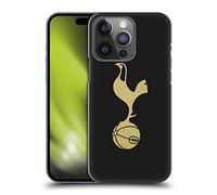 Head Case Designs sous Licence Officielle Tottenham Hotspur F.C. Noir et Or Badge Coque Dure pour l'arrière Compatible avec Apple iPhone 14 Pro