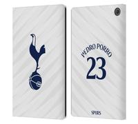 Head Case Designs sous Licence Officielle Tottenham Hotspur F.C. Pedro Porro 2026/27 Kit Domicile Joueurs 1er Groupe Étui Portefeuille en Cuir Compatible avec Amazon Fire Max 11 2023