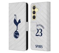 Head Case Designs sous Licence Officielle Tottenham Hotspur F.C. Pedro Porro 2026/27 Kit Domicile Joueurs 1er Groupe Étui Portefeuille en Cuir Compatible avec Samsung Galaxy S24 5G