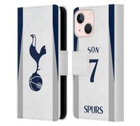 Head Case Designs sous Licence Officielle Tottenham Hotspur F.C. Son Heung-Min 2025/26 Joueurs Home Kit Étui Portefeuille en Cuir Compatible avec Apple iPhone 13 Mini