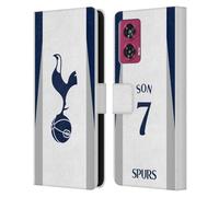 Head Case Designs sous Licence Officielle Tottenham Hotspur F.C. Son Heung-Min 2025/26 Joueurs Home Kit Étui Portefeuille en Cuir Compatible avec Motorola Edge 50 Fusion