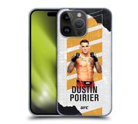 Head Case Designs sous Licence Officielle UFC Carte De Combat Dustin Poirier Coque Dure pour l'arrière Compatible avec Apple iPhone 15 Pro Max