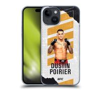 Head Case Designs sous Licence Officielle UFC Carte De Combat Dustin Poirier Coque Dure pour l'arrière Compatible avec Apple iPhone 15