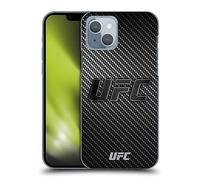 Head Case Designs sous Licence Officielle UFC Fibre De Carbone Logo Coque Dure pour l'arrière Compatible avec Apple iPhone 14